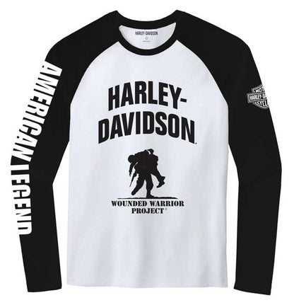NEW GENUINE HARLEY DAVIDSON 96044-23VM MEN'S 3XL TEE KNIT WWP WHITE COLORBLOCK