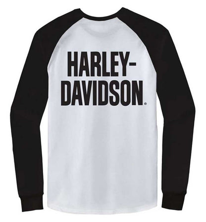 NEW GENUINE HARLEY DAVIDSON 96358-22VM MEN'S 3XL TEE KNIT WWP WHITE/BLACK