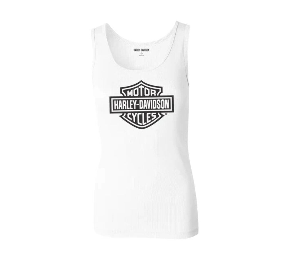 NEW HARLEY DAVIDSON 99106-22VW Women's Ultra Classic B&S Tank - Bright White LG