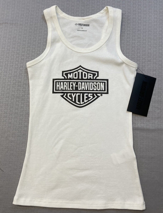 NEW HARLEY DAVIDSON 99106-22VW Women's Ultra Classic B&S Tank - Bright White 2W