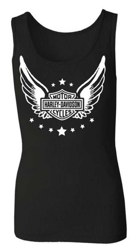 NEW HARLEY DAVIDSON 96473-22VW Women's Wounded Warrior Project Tank Top BLACK 2W