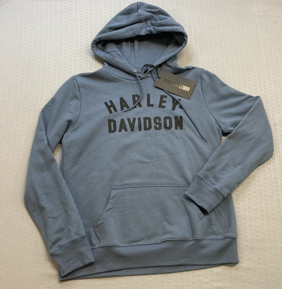 NEW HARLEY DAVIDSON 96411-23VW WOMEN'S XL HOODIE KNIT BLUE Custom Racer