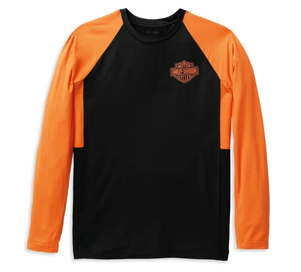 NEW GENUINE HARLEY DAVIDSON 99052-22VM MEN'S MED TEE KNIT BLACK BAR & SHIELD