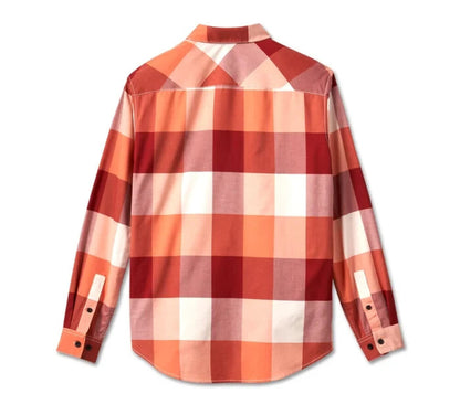 NEW GENUINE HARLEY DAVIDSON 96634-23VM MEN'S XL SHIRT RED PLAID L/S MERLOT