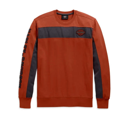 NEW GENUINE HARLEY DAVIDSON 99083-20VM MEN'S SMALL TEE KNIT COOPER COLORBLOCK