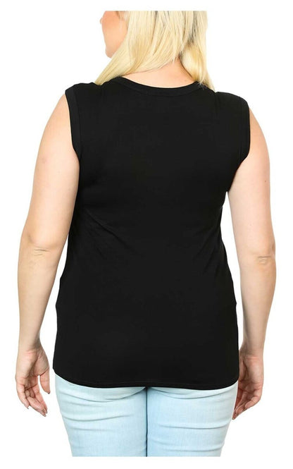 NEW HARLEY DAVIDSON HT4656BLK S Women's Shield of Freedom Crew-Neck Sleeveless