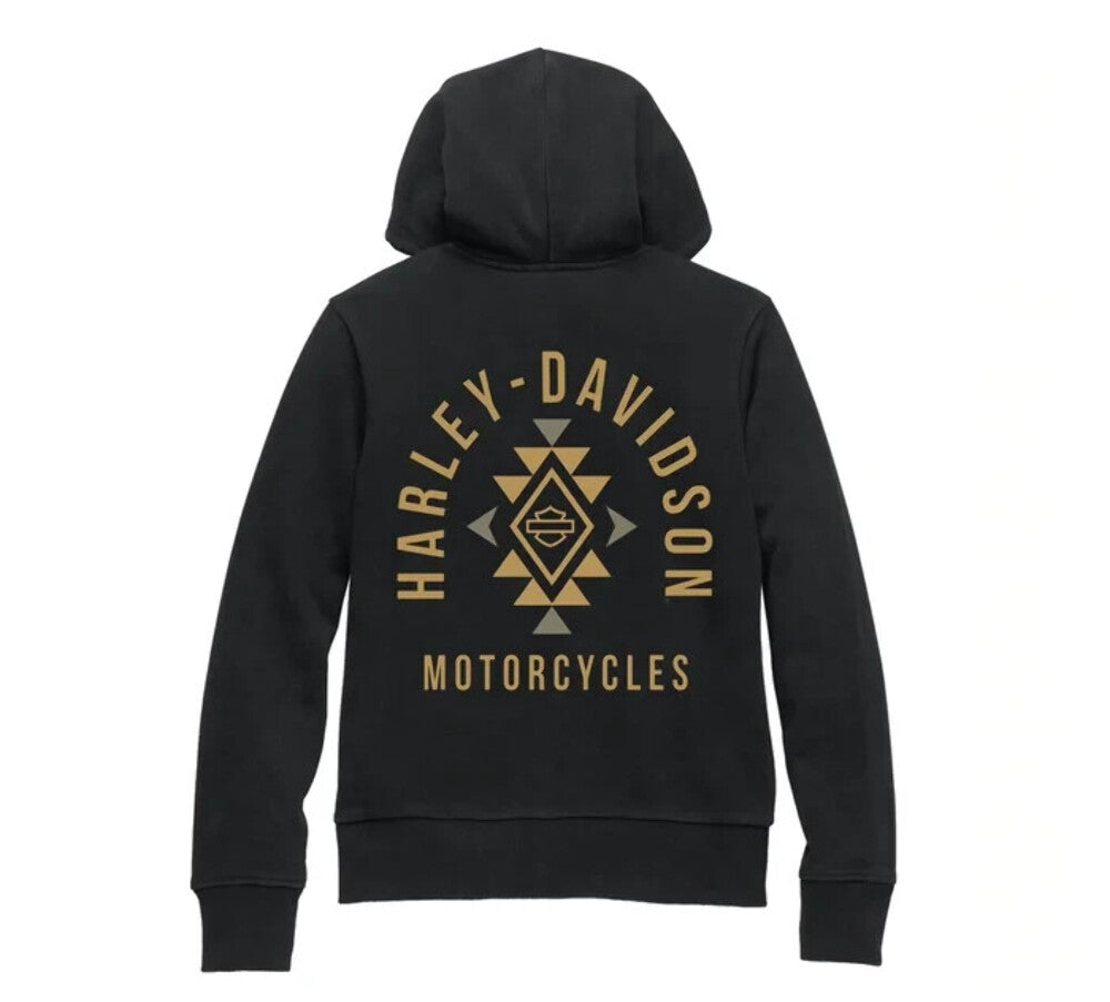NEW HARLEY DAVIDSON 96185-23VW WOMEN'S 2XL HOODIE KNIT BLACK SPECIAL ZIP FRONT