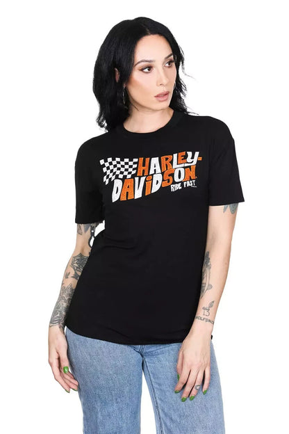 NEW GENUINE HARLEY DAVIDSON HT4691BLK Women´s Haulin Ass S/S Tee XS
