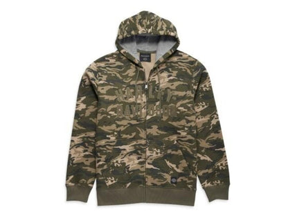 NEW GENUINE HARLEY DAVIDSON 96034-23VM MEN'S SMALL HOODIE KNIT CAMOUFLAGE