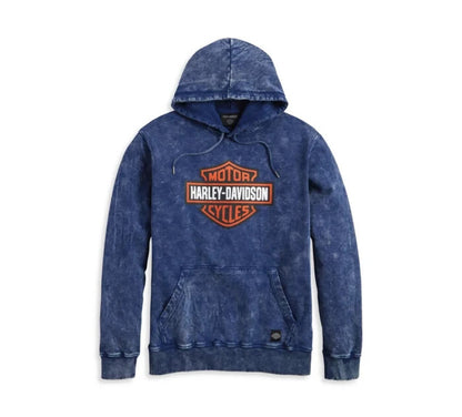 NEW GENUINE HARLEY DAVIDSON 96022-23VM Men's MED HOODIE BLUE Westcoast B&S