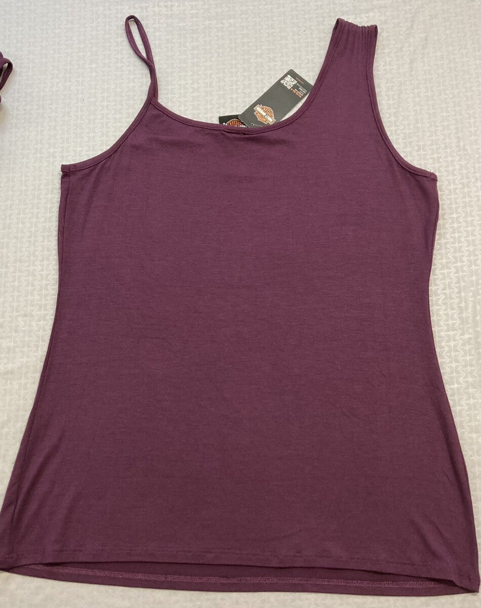 NEW GENUINE HARLEY DAVIDSON HT4669PPL WOMEN'S 1X EARLY TO RISE SCOOP NECK PURPLE