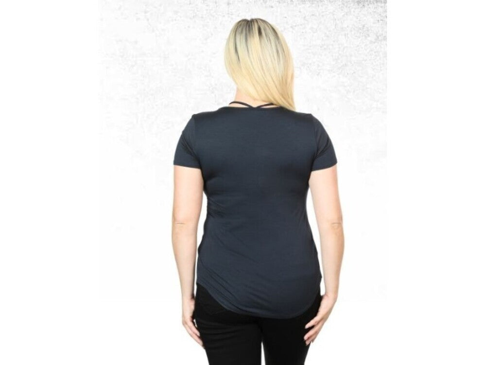 NEW GENUINE HARLEY DAVIDSON HT4668GRY Women's MARK OF PERFECTION S/S TOP XS