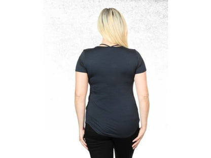 NEW GENUINE HARLEY DAVIDSON HT4668GRY Women's MARK OF PERFECTION S/S TOP SMALL