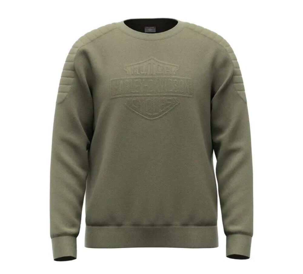 NEW GENUINE HARLEY DAVIDSON 96017-23VM MEN'S 2XL PULLOVER GREEN Bar & Shield