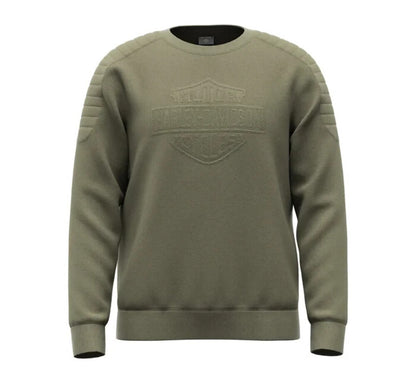 NEW GENUINE HARLEY DAVIDSON 96017-23VM MEN'S 2XL PULLOVER GREEN Bar & Shield