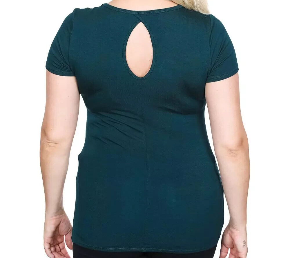 NEW GENUINE HARLEY DAVIDSON HT4707EME Women's S VOODOO ROLLIN S/S TOP EMERALD