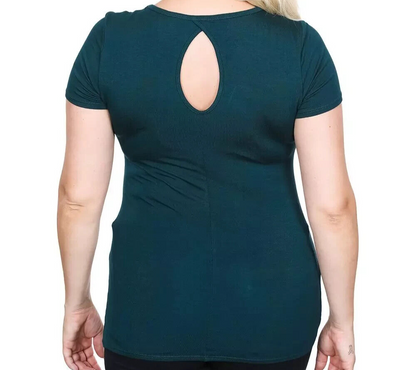 NEW GENUINE HARLEY DAVIDSON HT4707EME Women's S VOODOO ROLLIN S/S TOP EMERALD