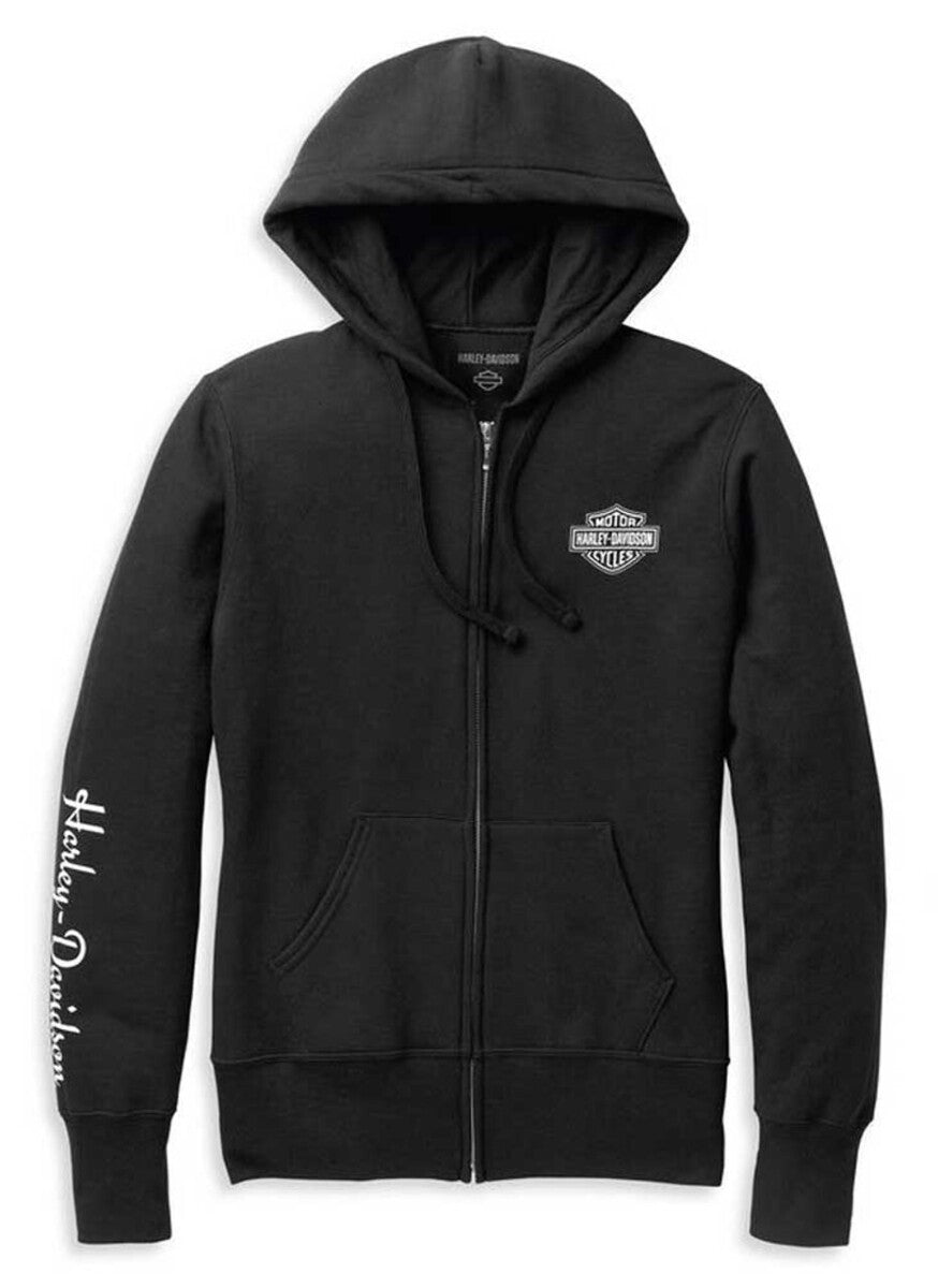 NEW HARLEY DAVIDSON 96426-22VW Women's Wounded Warrior Project Zip Hoodie Knit L