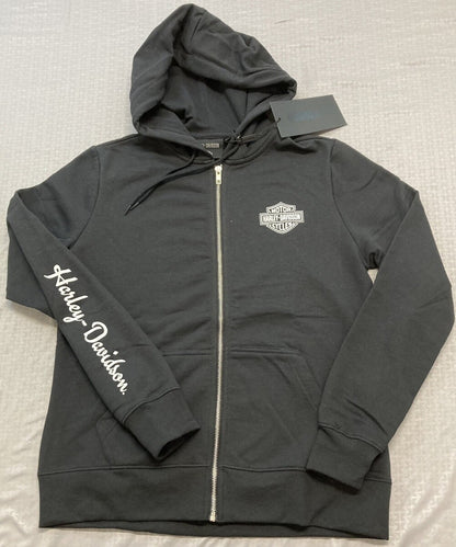 NEW HARLEY DAVIDSON 96426-22VW Women's Wounded Warrior Project Zip Hoodie Knit L