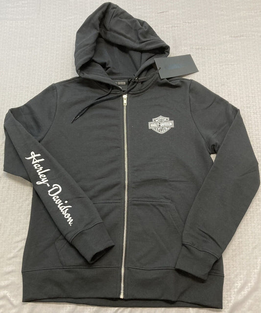 NEW HARLEY DAVIDSON 96426-22VW Women's Wounded Warrior Project Zip Hoodie Knit L