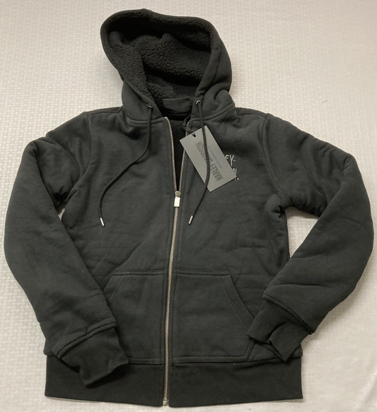 NEW HARLEY DAVIDSON 96400-23VW Women's 2XL HOODIE BLACK Sherpa Lined Road Home