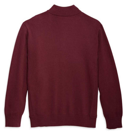 NEW GENUINE HARLEY DAVIDSON 96312-23VM MEN'S 2XL RED SWEATER 1/4-Zip LS