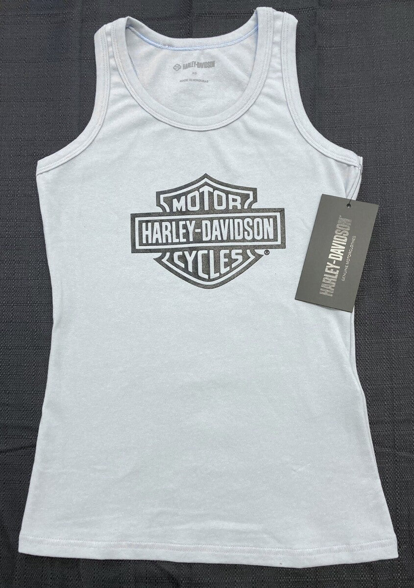 NEW HARLEY DAVIDSON 96201-23VW Women's 2XL Classic B&S Blue Knit Tank