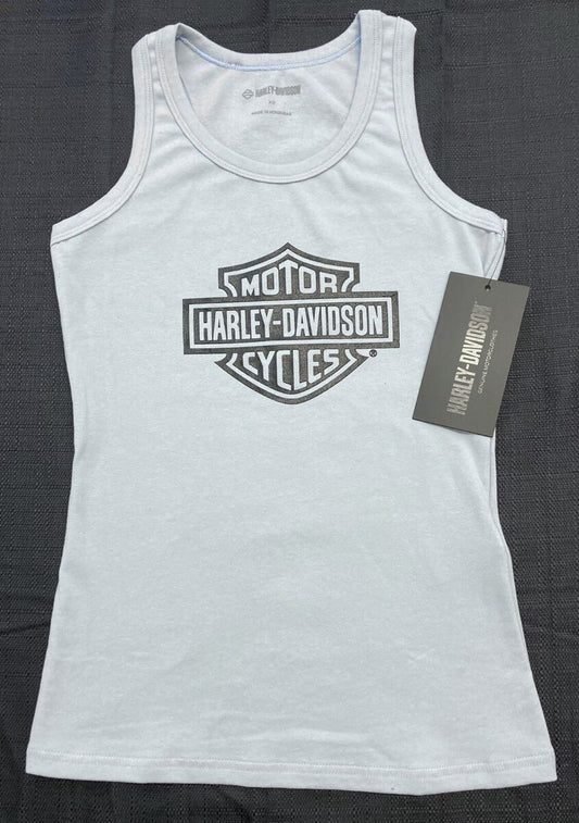 NEW HARLEY DAVIDSON 96201-23VW Women's 2XL Classic B&S Blue Knit Tank