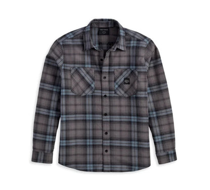 NEW GENUINE HARLEY DAVIDSON 96366-23VM MEN'S 4XL SHIRT HARLEY FOREVER BLUE PLAID