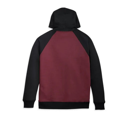 NEW GENUINE HARLEY DAVIDSON 96296-23VM MEN'S 3XL RED COLORBLOCK HOODIE