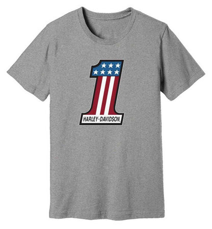 NEW GENUINE HARLEY DAVIDSON 99004-22VM MEN'S MED TEE KNIT HEATHER GREY #1 Race