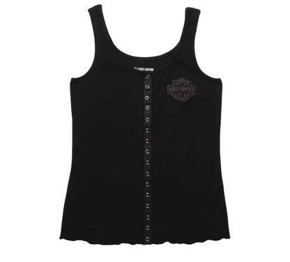 NEW HARLEY DAVIDSON 96217-23VW Women's Hometown Eagle Black Knit Tank 2XL
