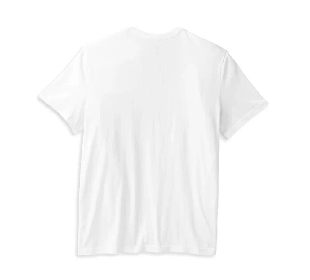 NEW GENUINE HARLEY DAVIDSON 96531-22VM Men's Oil Can White Knit Tee Sm