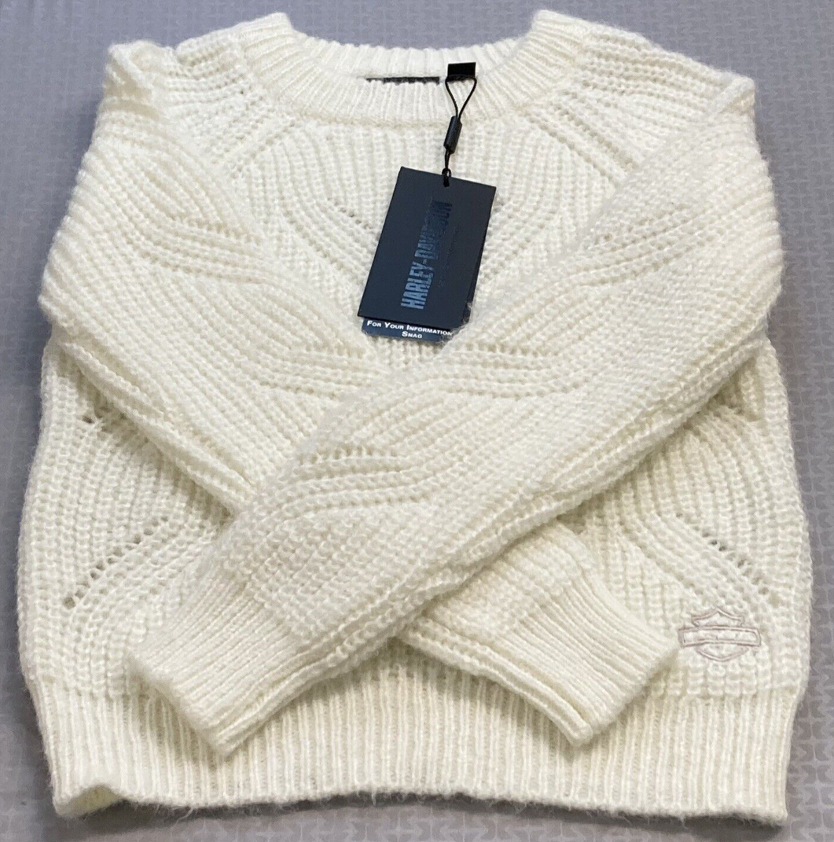 NEW GENUINE HARLEY DAVIDSON 96427-23VW WOMEN'S XSMALL Suspension Sweater