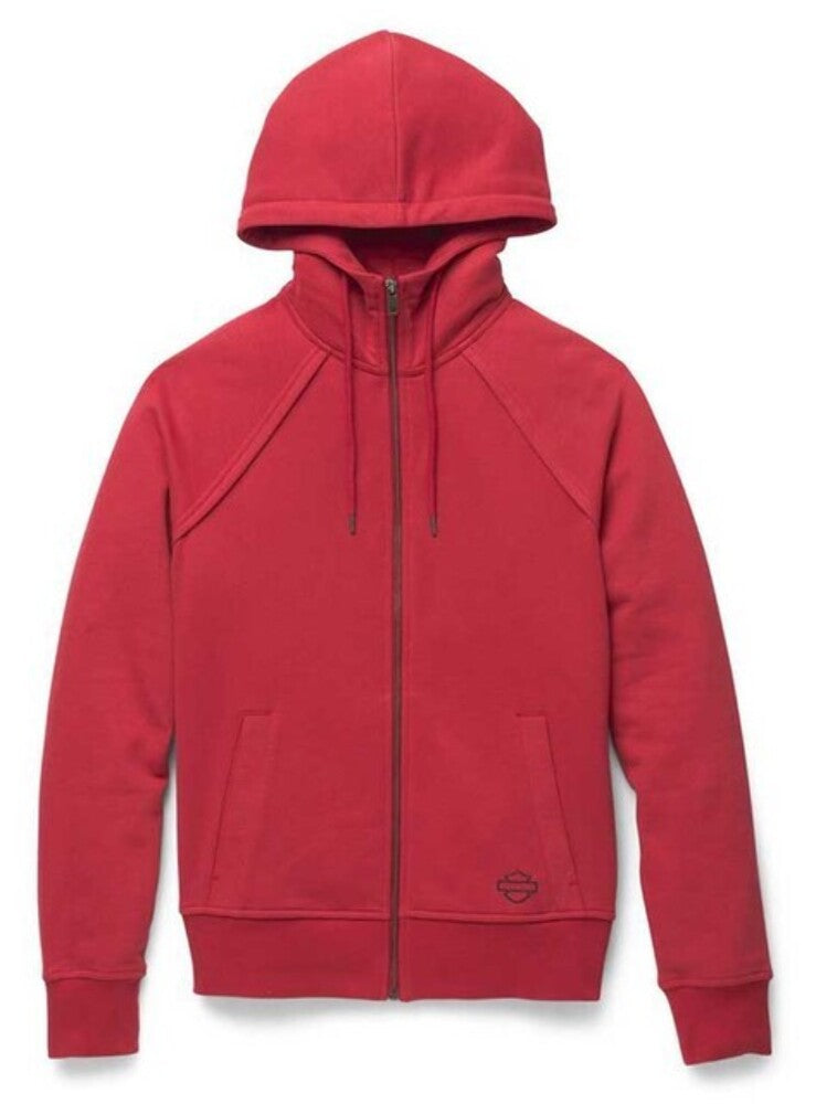 NEW GENUINE HARLEY DAVIDSON 96421-22VW WOMEN'S SMALL RED HEATHER HOODIE