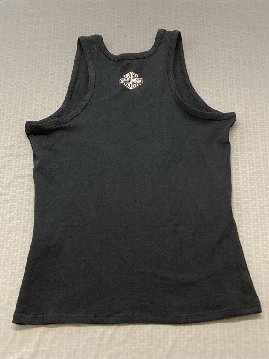 NEW HARLEY DAVIDSON 96193-23VW Women's Wounded Warrior Project Knit Tank BLK Sm