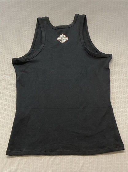 NEW HARLEY DAVIDSON 96193-23VW Women's Wounded Warrior Project Knit Tank BLK Sm