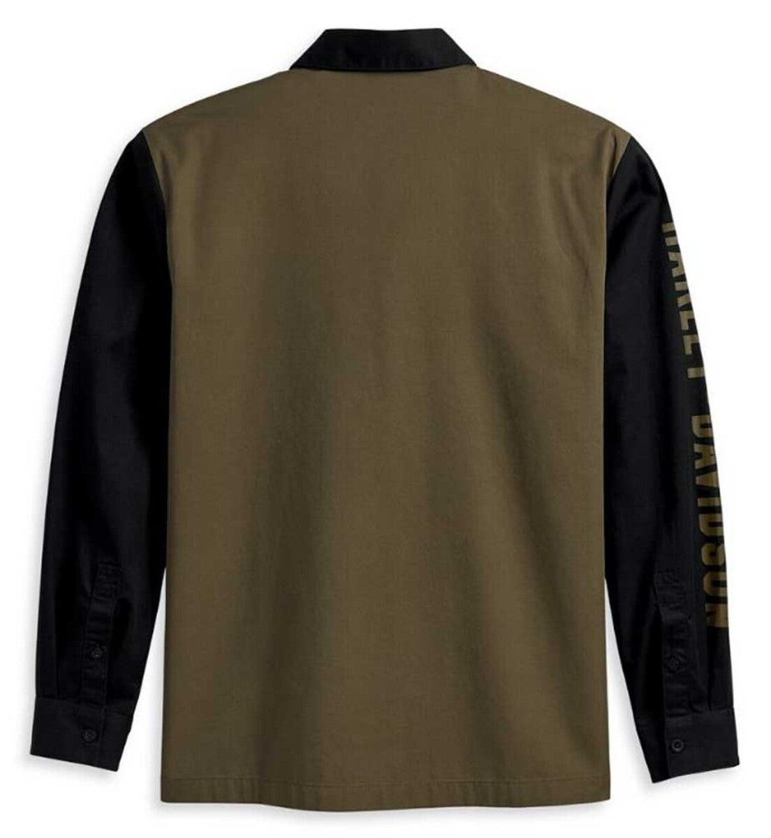 NEW HARLEY DAVIDSON 96136-23VM Woven Mens Mechanic Colorblocked Shirt Green XXXL