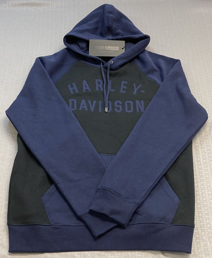 NEW GENUINE HARLEY DAVIDSON 96523-23VM MEN'S XL HOODIE BLACK COLORBLOCK