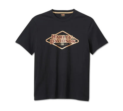 NEW GENUINE HARLEY DAVIDSON 96571-23VM Mens 120th Anniversary Knit Tee Black 4XL