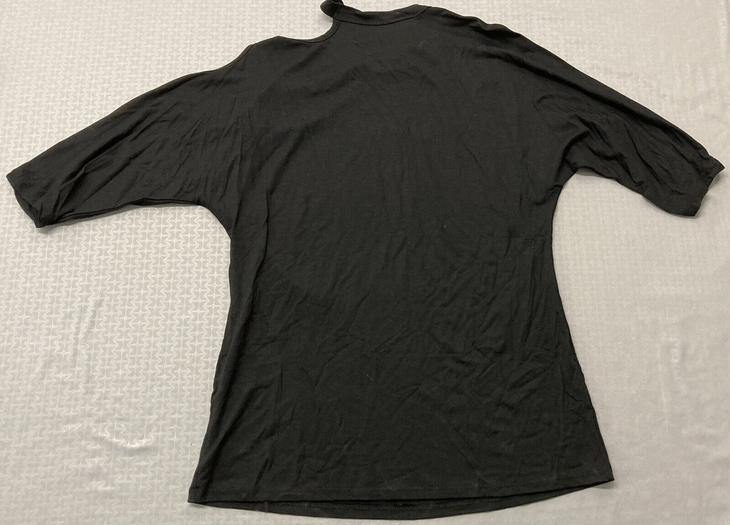 NEW HARLEY DAVIDSON HT4642BLK WOMEN'S GO HARLEY 3/4 SLEEVE ROUND NECK BLK SMALL