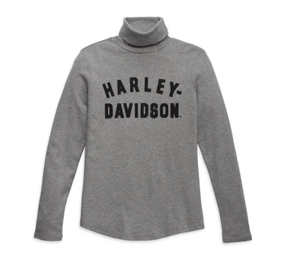 NEW GENUINE HARLEY DAVIDSON 96469-23VW WOMEN'S 2XL TURTLENECK HEATHER GREY