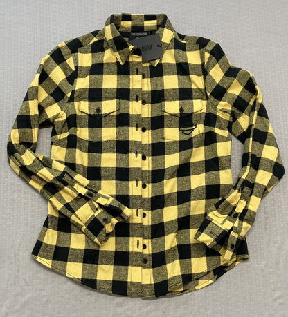 NEW GENUINE HARLEY DAVIDSON 96278-23VW Women's Plaid Woven L/S Shirt 3W