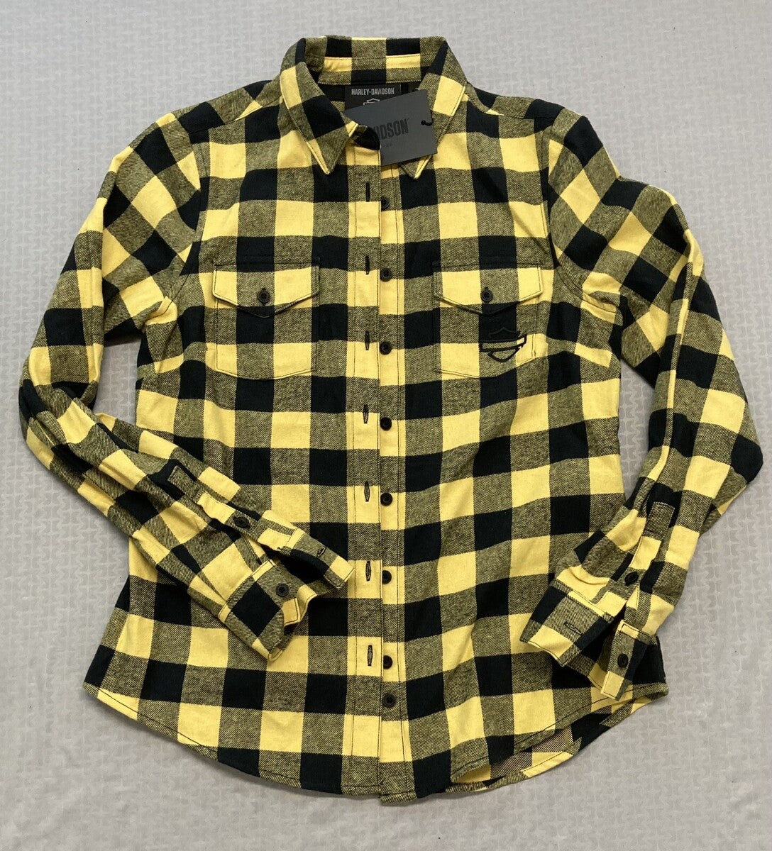 NEW GENUINE HARLEY DAVIDSON 96278-23VW Women's Plaid Woven L/S Shirt 1W