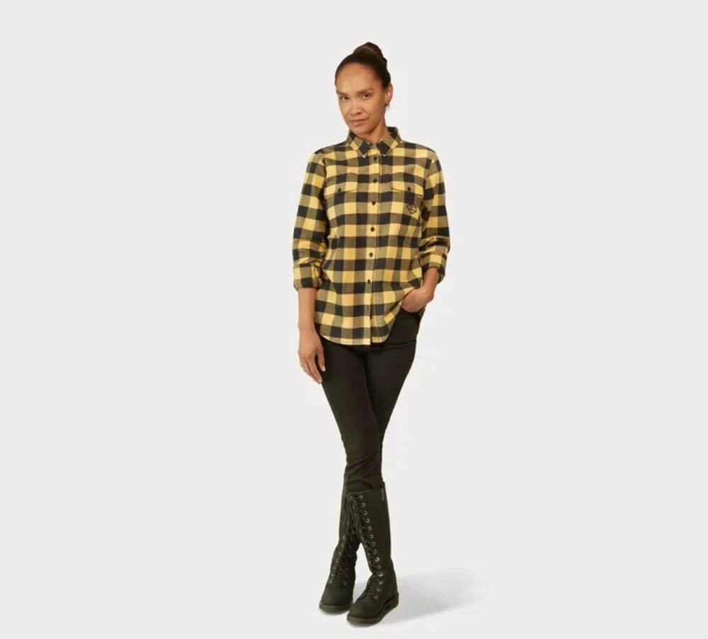 NEW GENUINE HARLEY DAVIDSON 96278-23VW Women's Plaid Woven L/S Shirt 2XL