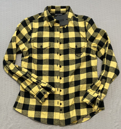 NEW GENUINE HARLEY DAVIDSON 96278-23VW Women's Plaid Woven L/S Shirt 2XL