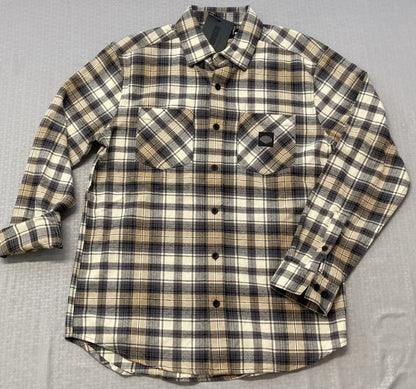 NEW GENUINE HARLEY DAVIDSON 96367-23VM Men's Brown Plaid Woven Shirt 4XL
