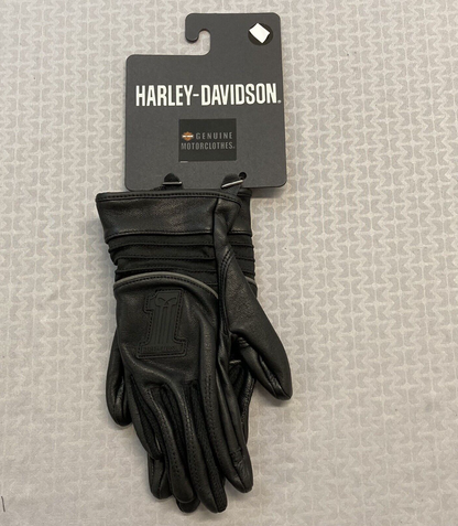 NEW GENUINE HARLEY DAVIDSON 98188-22VW WOMEN'S SMALL INCEPTIVE LEATHER FF GLOVES