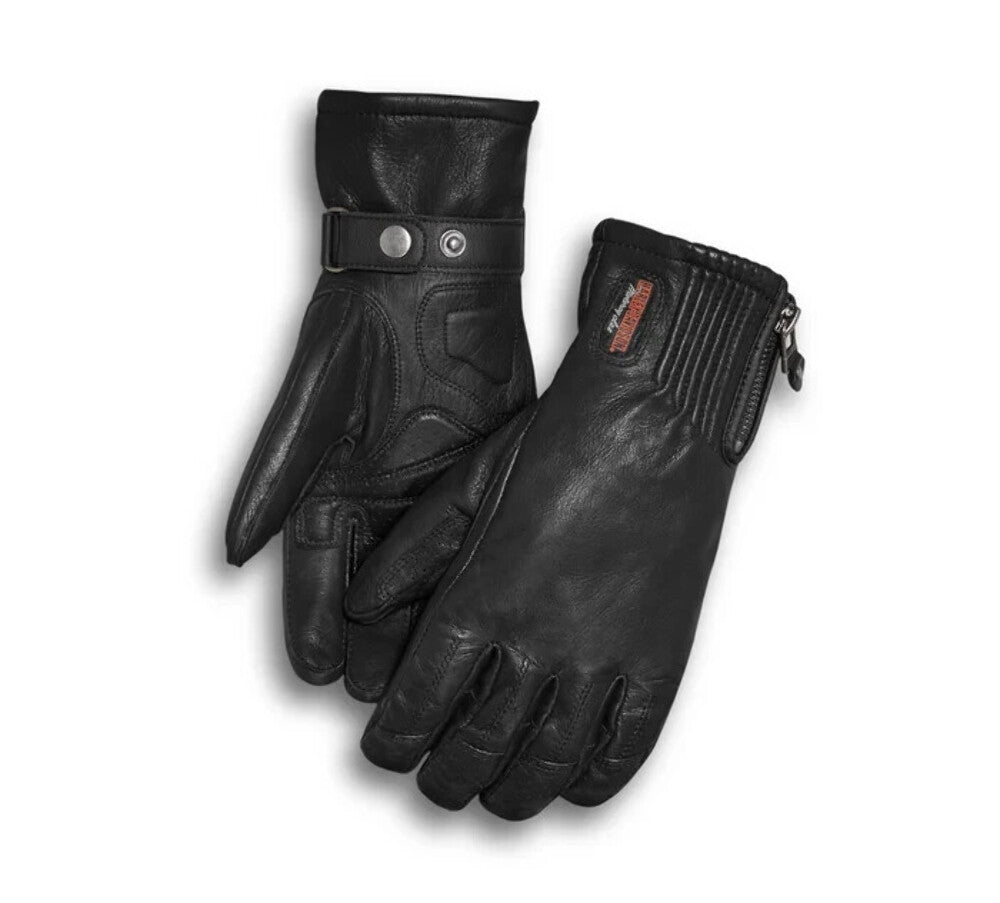 NEW GENUINE HARLEY DAVIDSON 98250-18VW WOMEN'S XSMALL JAYDEN GAUNTLET BLK GLOVES