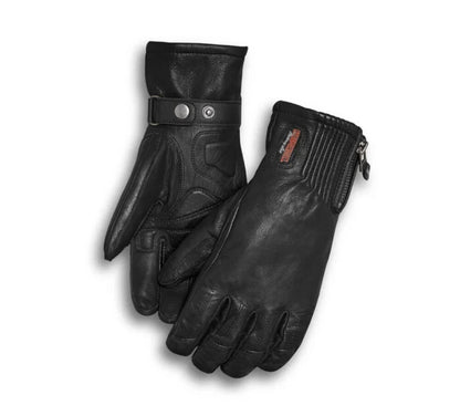 NEW GENUINE HARLEY DAVIDSON 98250-18VW WOMEN'S XSMALL JAYDEN GAUNTLET BLK GLOVES